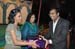 Mr. Krishen Gopal being awarded for stage decoration